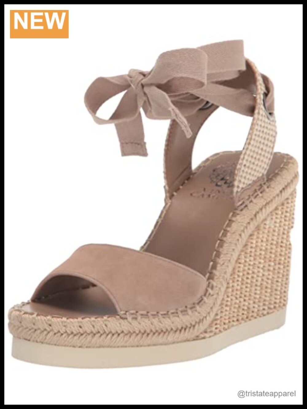 Suede Espadrille Wedge Sandal Lace Up Ankle Strap Wedding Open Toe